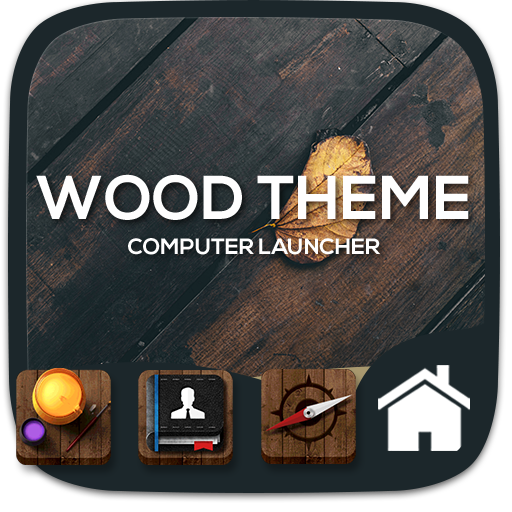 Wood theme for  Computer Launcher icon