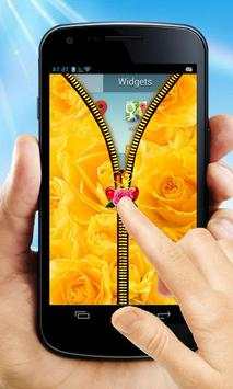 Rose Zipper Lock Screen screenshot 7
