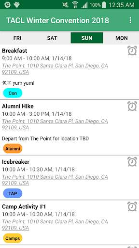TACL Convention screenshot 2