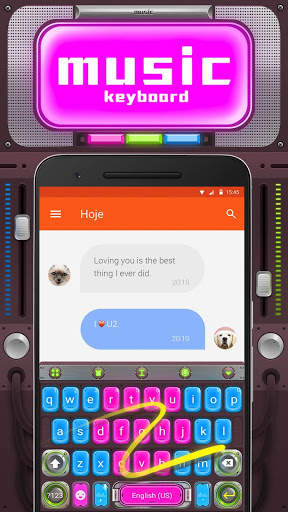Music Emoji Keyboard Theme screenshot 3