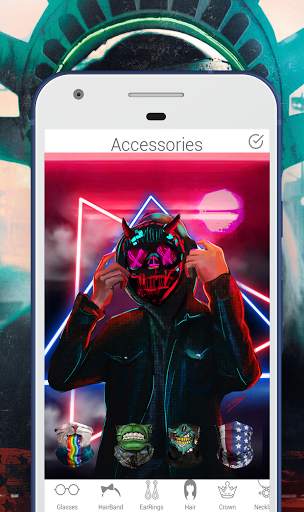 Snappy Photo Editor Stickers - Filter Face Mask screenshot 1