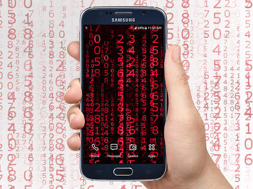 Digital Matrix Code Rain Live Wallpaper screenshot 4
