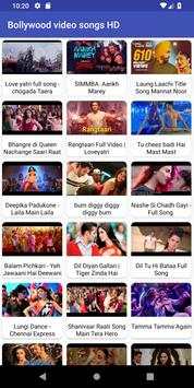 Bollywood video songs HD screenshot 1