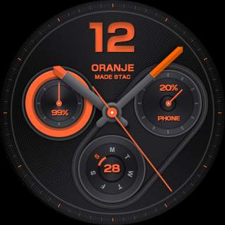 Oranje watchface by Starc screenshot 4