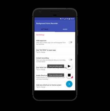 Background Voice Recorder 2 تصوير الشاشة