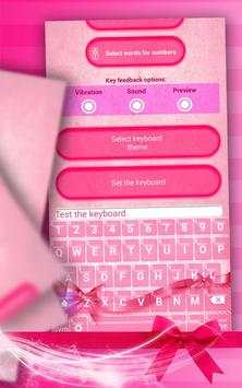 Pink Bow Emoji Keyboard screenshot 6