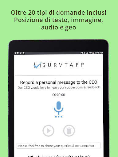 App per sondaggi Survtapp screenshot 9