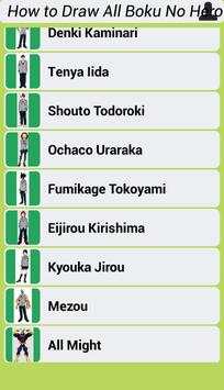 How to Draw All Boku No Hero Academia screenshot 3