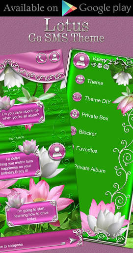 Free Lotus  Go Launcher theme screenshot 7