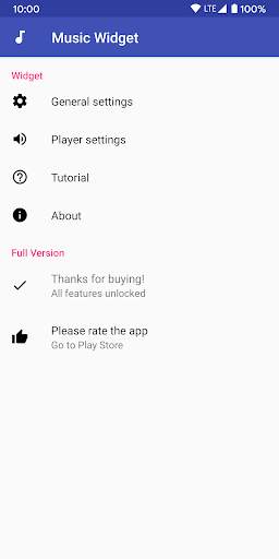 Material Music Widget screenshot 3