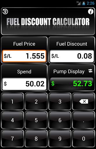 Fuel Discount Calculator screenshot 1
