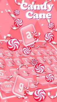 Sweet Candy Cane Keyboard Theme screenshot 1