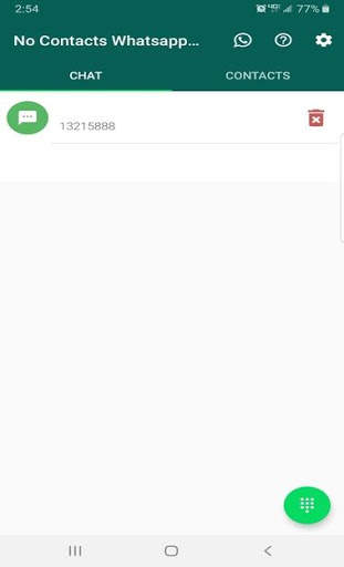 No Contacts: Whatsapp Direct Messager screenshot 1