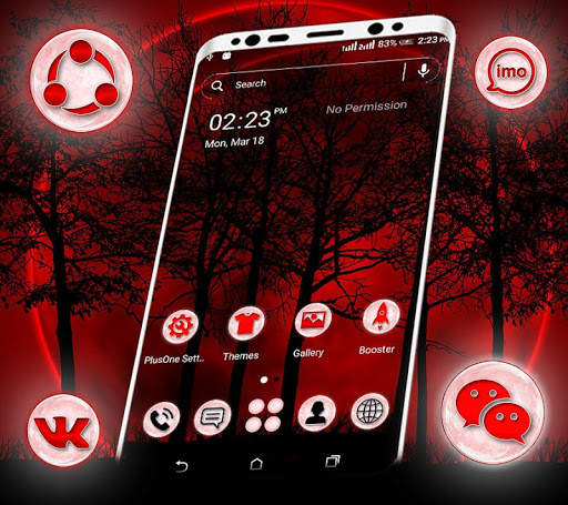 Dark Night Launcher Theme screenshot 4