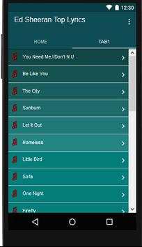 Ed Sheeran Music player screenshot 5
