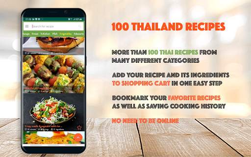 100 Thai Recipes Offline screenshot 1