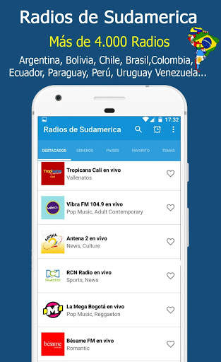 South America Radios - Radio Online 2 تصوير الشاشة
