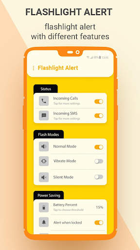 Flash on Call and SMS: Flashlight Call Alerts screenshot 1
