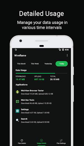 Wireflame - Data Usage Monitor, Data Manager screenshot 2
