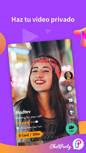 Chatparty-  Video chat en vivo y conocer amigos screenshot 6