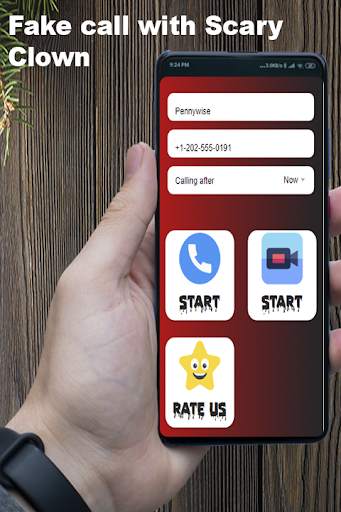 Scary Clown fake Video Call-Clown game Simulation screenshot 4