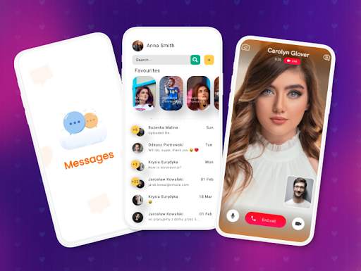 Messages - Messenger Themes SMS & MMS screenshot 1