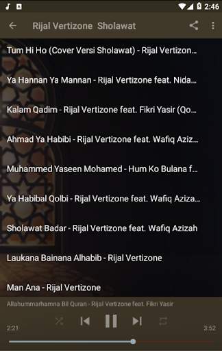 Sholawat Rijal Vertizone Lagu Terbaru Offline screenshot 1