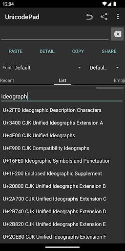 Unicode Pad screenshot 7