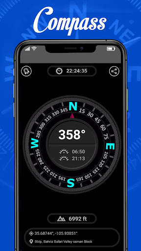Smart Compass Sensor Android स्क्रीनशॉट 7