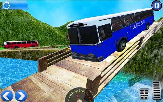 Off road Police Bus Drive Simulator screenshot 3