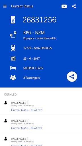 PNR Status Check - QuickPnr screenshot 2