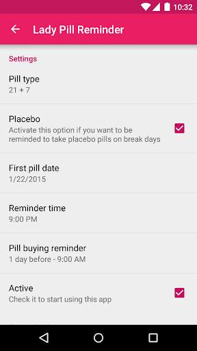 Lady Pill Reminder screenshot 5
