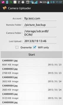 Camera Upload to FTP screenshot 1
