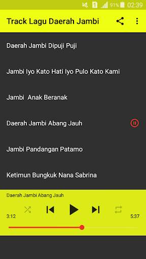 Lagu Daerah Jambi Ofline screenshot 1