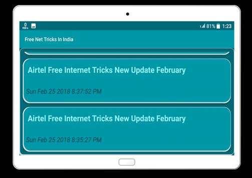 Free Net Tricks In India screenshot 5