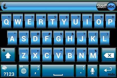 SlideIT Blue Metal Skin 4 تصوير الشاشة