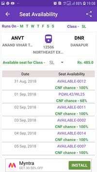TrainTKT-W/L Ticket & PNR Prediction,Station Board screenshot 3