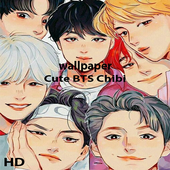Cute BTS Chibi Wallpaper HD icon