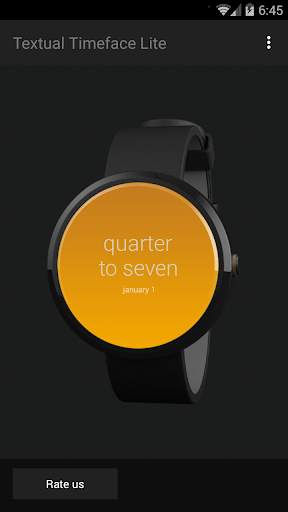 Textual Watch Face Lite screenshot 1