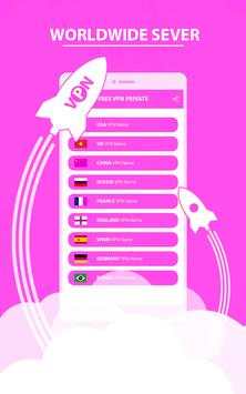 Free VPN Access Blcoked Videos - Lady VPN screenshot 2
