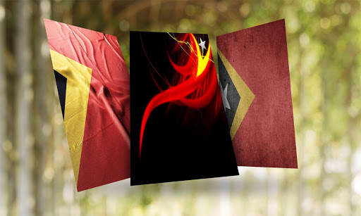 Timor Leste Flag Wallpaper स्क्रीनशॉट 1