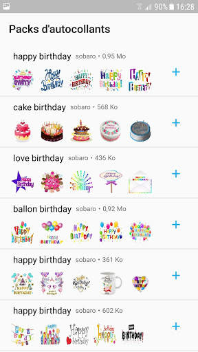 Happy Birthday Stickers for WhatsApp WAStickerApps screenshot 1