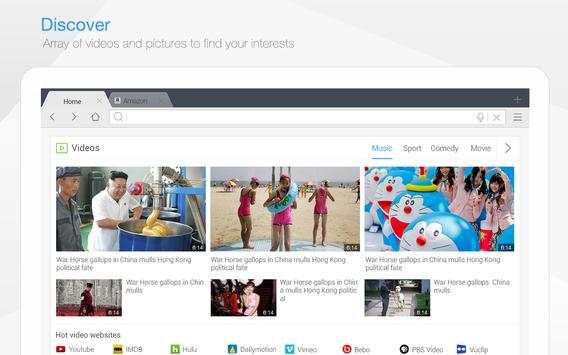 DU Browser for Tablet screenshot 4