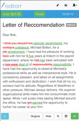 editorr -pay as you go 24/7 proofreading & editing screenshot 4
