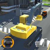 Excavator and BullDozer Driving Simulator logo