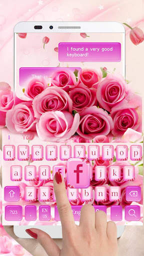 Purple Rose Keyboard Theme screenshot 1