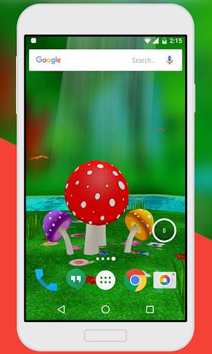 Mushroom & Butterfly 3D live w screenshot 1