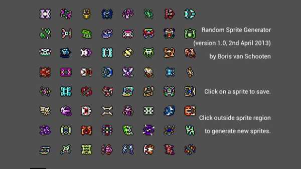 Random game sprite generator screenshot 2
