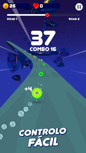 Estrada Espacial: Jogo da bola colorida screenshot 2