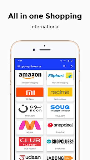 Shopping App Browser - All in One Shopping Browser screenshot 1